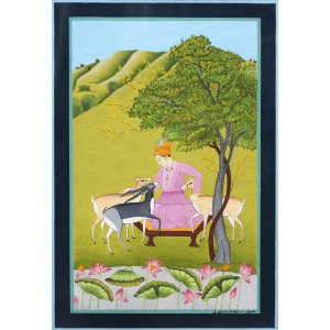 Yamna Ghayoor, 8  x 11.5 Inch, Gouache On Wasli,  Mughal Painting, AC-YMGH-005